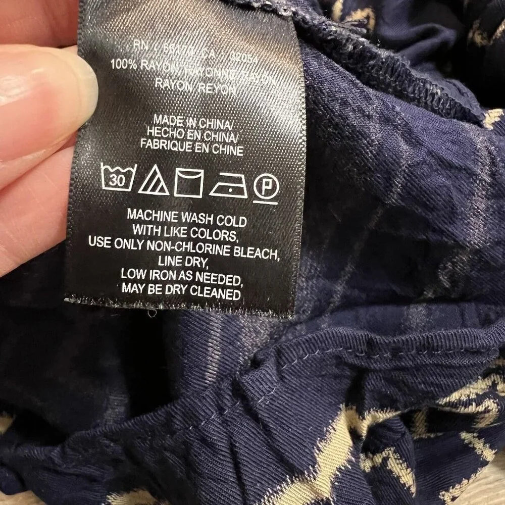 Anthropologie Holding Horses Farica Navy Blue Chevron Dress Travel Career Xsmall